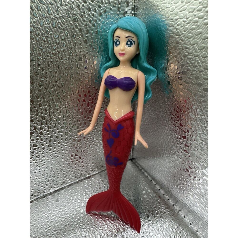 Banzai Bathtub Fun Magical Mermaid Diving Pool Toy Doll Pink Tail